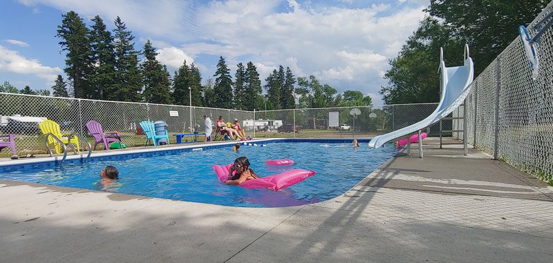 Summer afternoons at the pool